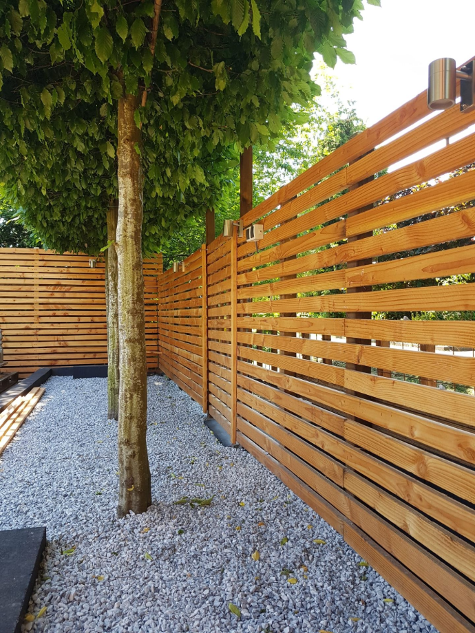 Moderne schutting