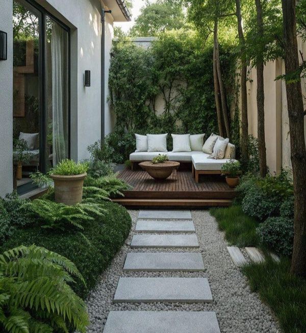 kleine moderne tuin