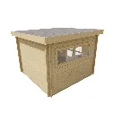 Achterkant tuinhuis bodinede vier keien.webp
