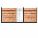 tuinscherm zagora red class grenen de vier keien.webp