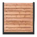 Tuinscherm zagora red class wood de vier keien.webp