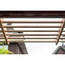 grenen regel in de tuin de vier keien.webp