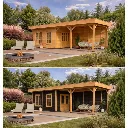 Tuinhuis oslo l type 11 beide kleuren de vier keien.webp