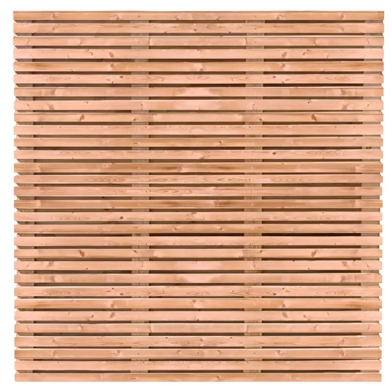 Tuinscherm Fez Red Class Wood 63-planks (59 + 4)  de vier keien.webp