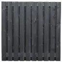 Tuinscherm Stuttgart 21-planks (19 + 2) zwart gespoten (180 x 180 cm).webp