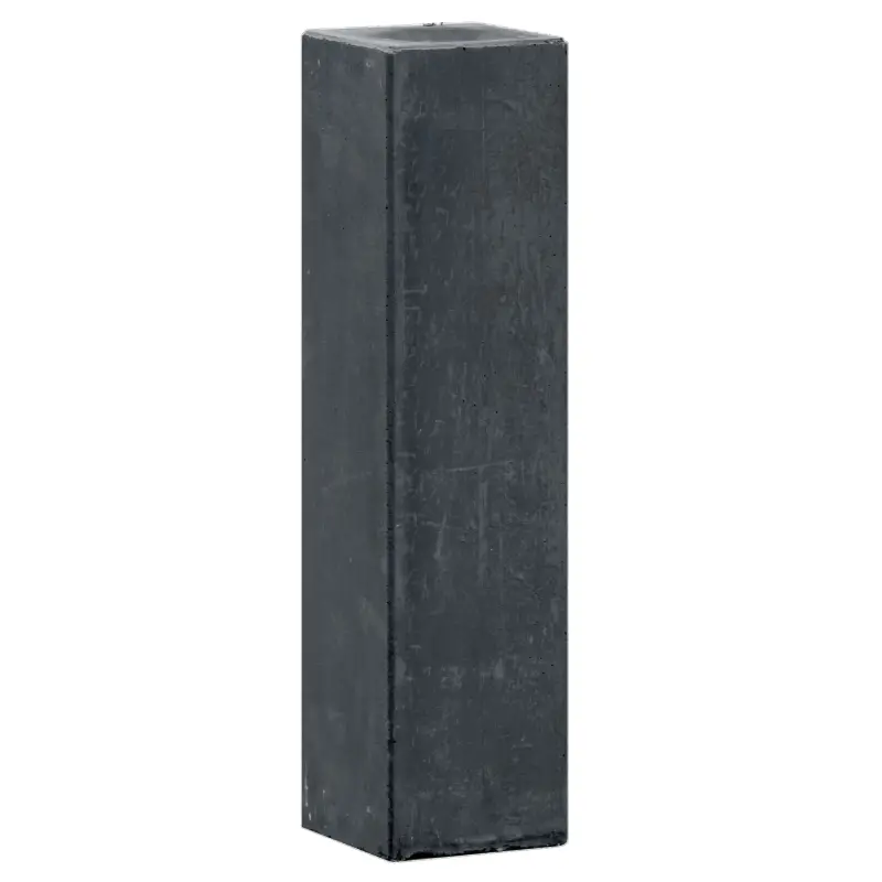 betonpoer 15,0 x 15,0 x 60,0 cm, antraciet, M16-bus, kleine velling.webp
