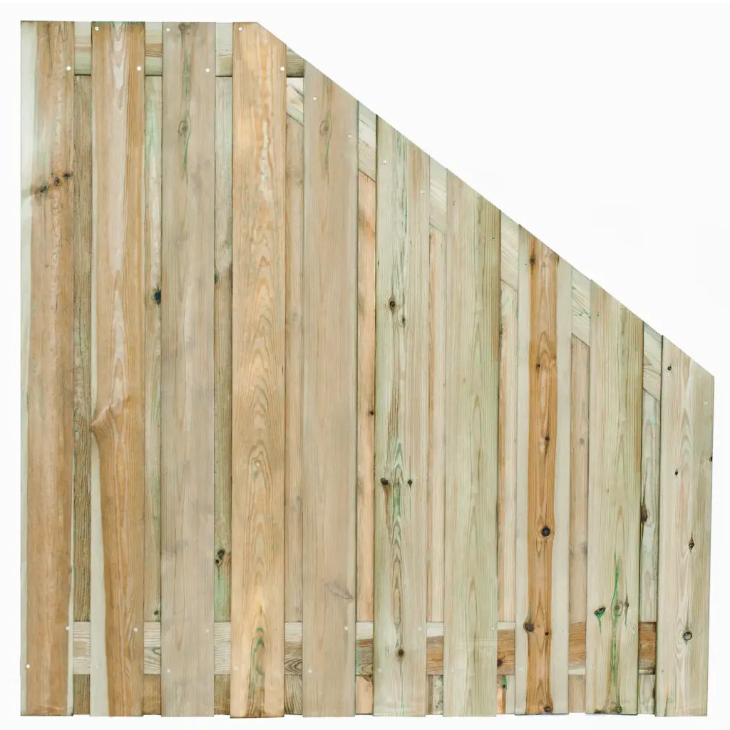 Tuinscherm verloop 180>90x180 cm