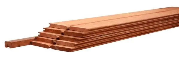 Betowood scherm Douglas inclusief  platte afdekkap 187 x 224 cm, onbehandeld