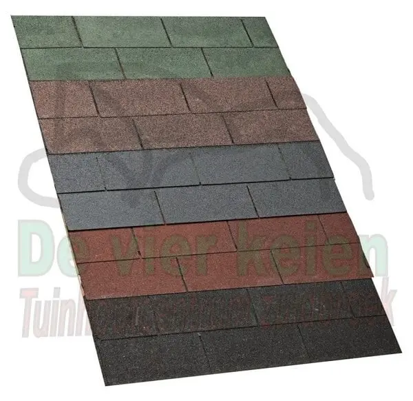 Rechte dakshingels 3m² per pak, (Zwart)