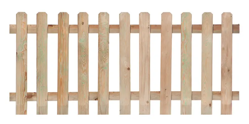 Tuinhek recht 180 cm (100 cm, Groen geimpregneerd)