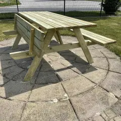 Picknickbank bouwpakket opklap bank 177cm 42mm dik