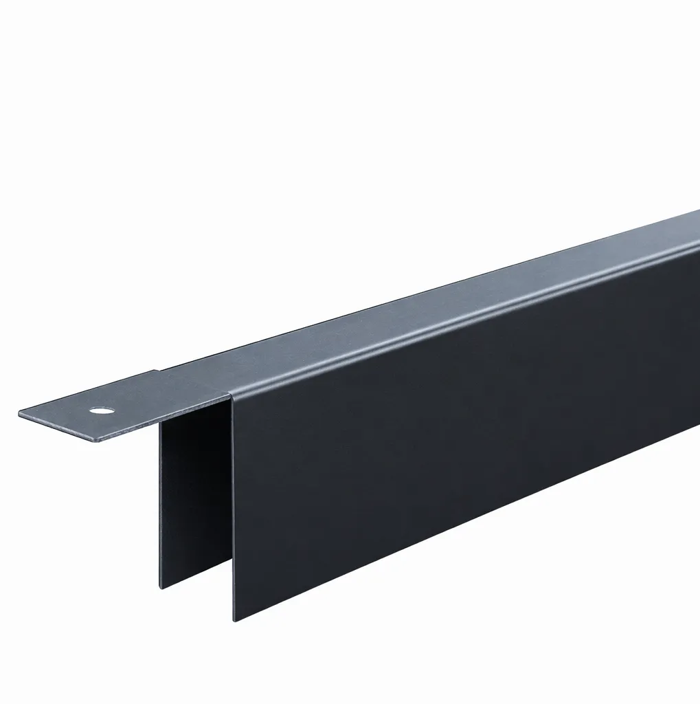 U profiel voor stapelplanken 176 cm (Zwart)