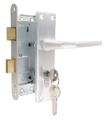 Slot met klink voor tuindeuren