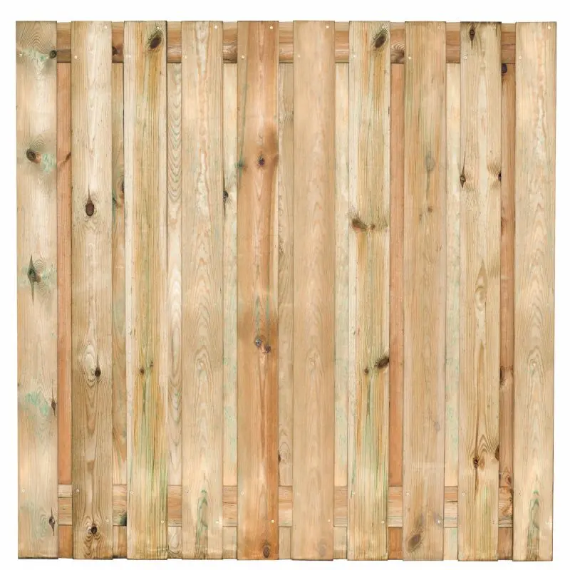 Tuinscherm Enschede grenen 21-planks (19 + 2) (180 x 180 cm)