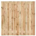 Tuinscherm Vasse grenen groen geïmpregneerd 19-planks (17 + 2) 