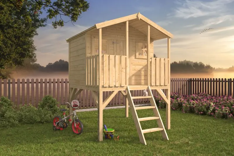 Speelhuis op palen Peter Pan