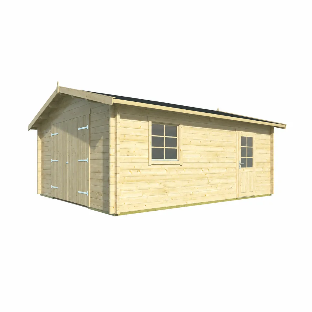 [P013658] Garage Rydell | 58 mm | vuren (Onbehandeld)
