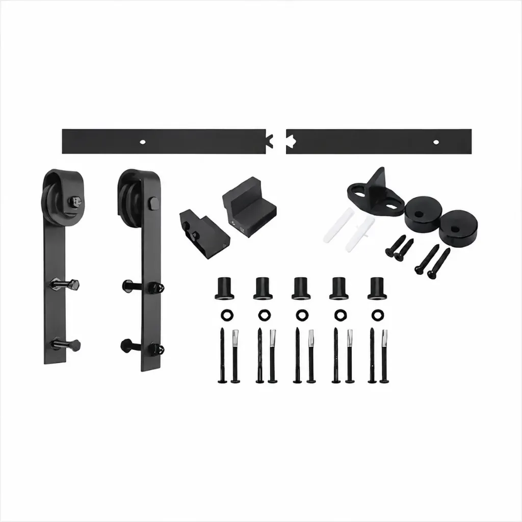 Schuifdeur Loftdeur beslagset zwart (Basis deur 200 cm)