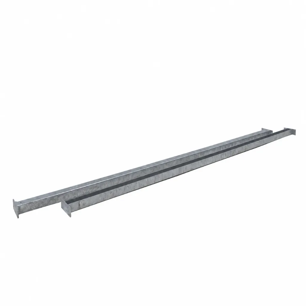 [U-PROF G60] Set u-profiel gegalvaniseerd voor bamboemat (60 cm)