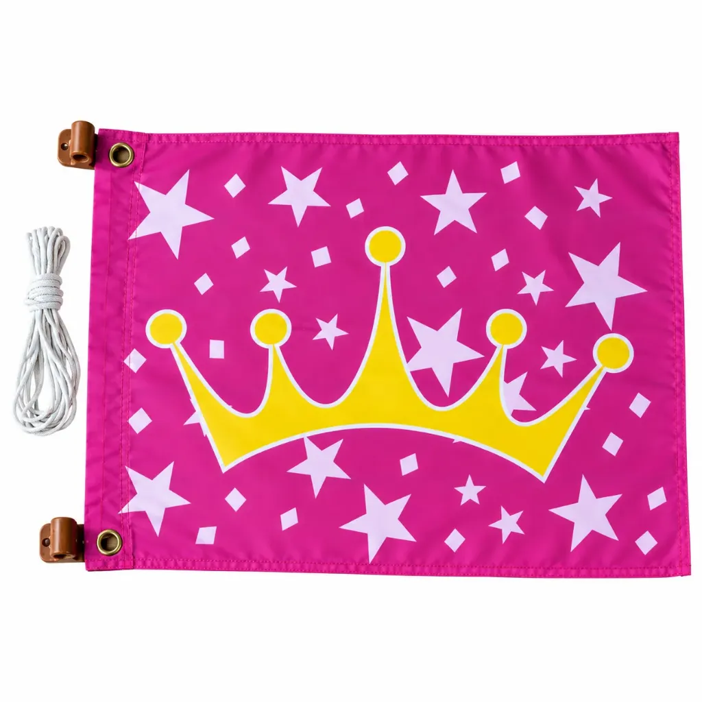 Speeltoestel vlag 45x55 cm Prinses (OP=OP)