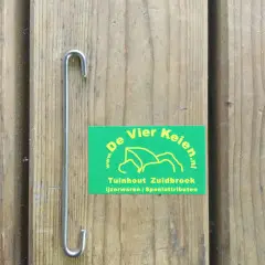 Afstandsbeugel schanskorf (10 cm RVS)