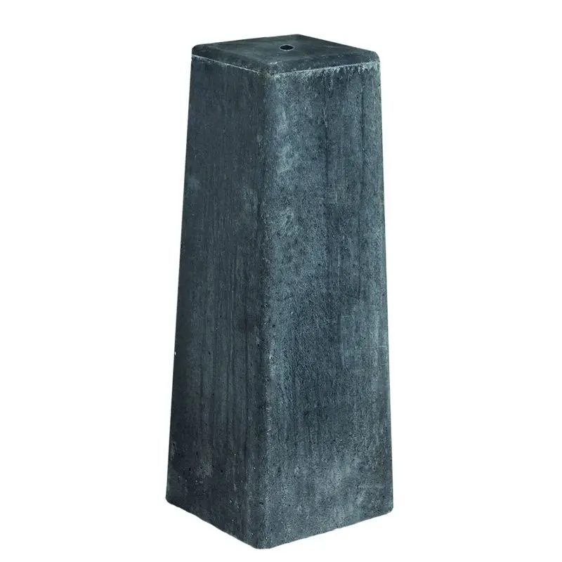 [P003825] Betonpoer taps 50 cm 15x15 > 18x18 cm (Antraciet)