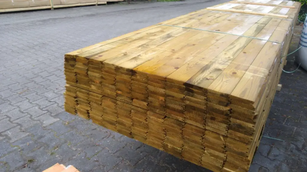 Dakbeschot Vuren Vellingdeel geïmpregneerd 1,6x9,5 cm (werkend 9cm)