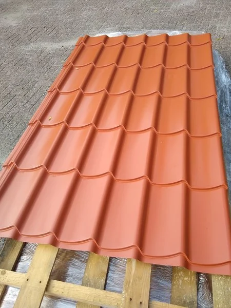Dakpanplaat terracotta (160 cm)
