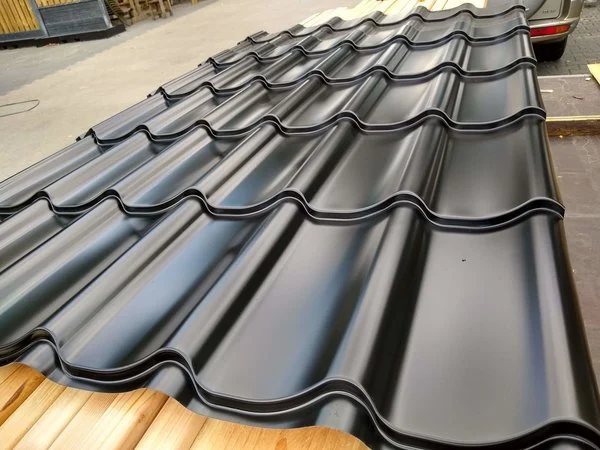 Dakpanplaat zwart (160 cm)