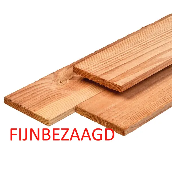 Fijnbezaagd Douglas plank 1,6x14 cm