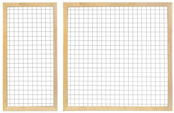 Gaaspaneel met kader robuust 4,5x70 Maaswijdte: 7,5x7,5cm Grenen