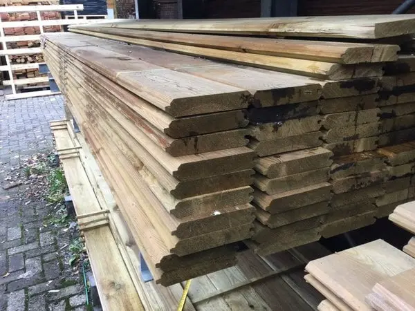 Grenen Blokhutprofiel 28x127 cm (300 cm)