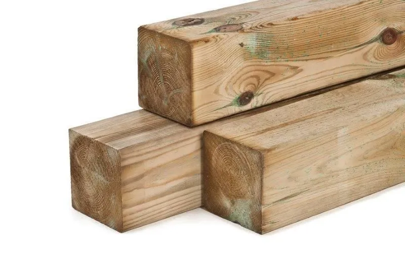 Grenen paal 9x9 (180 cm)