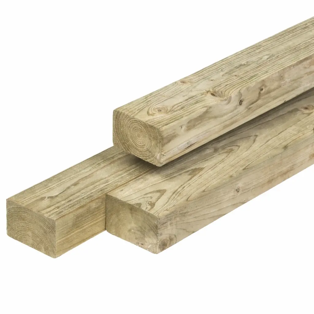 Grenen regel 4,5x7 cm (240 cm)