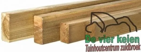 Grenen regel 4,5x9,5 cm (300 cm)