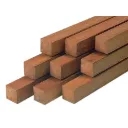 Hardhout paal 6x6 cm