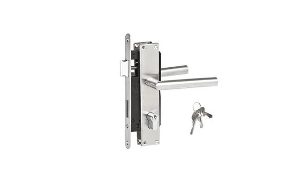 Inbouw cilinderslot set, incl. 3 sleutels (RVS)