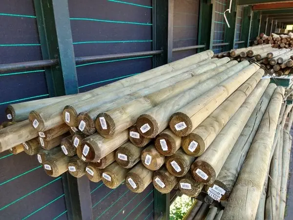 Paal rond gefreesd 8 cm