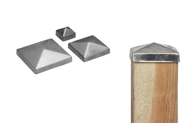 RVS piramide paalkap (7x7 cm)