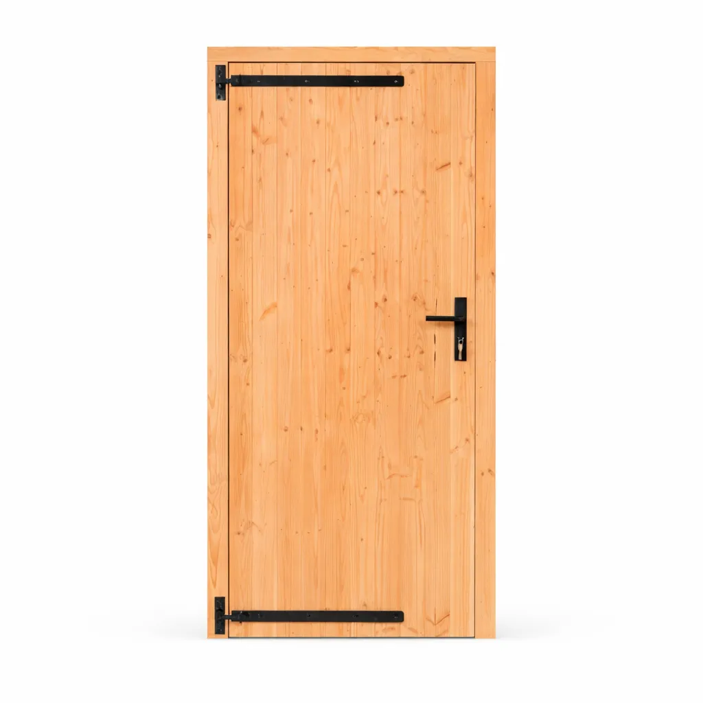 Schuurdeur Douglas enkele klampdeur B1000xH2050mm buitenmaat (Links draaiend)