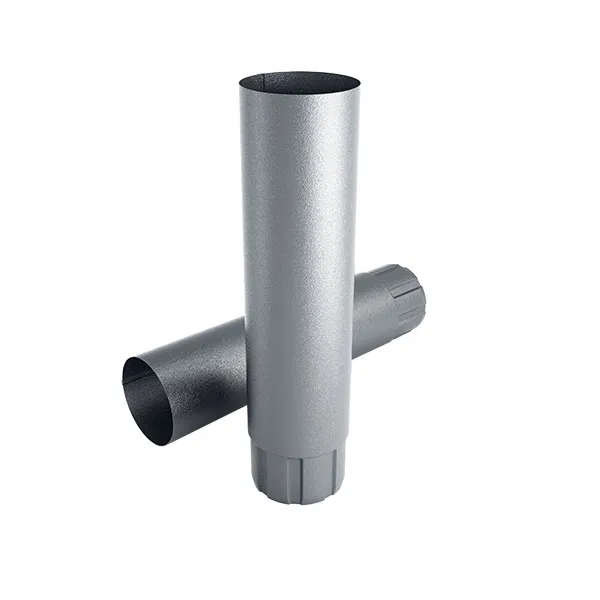 Verzinkte buis 87 mm voor verzinkte dakgoot (Lengte 100 cm)