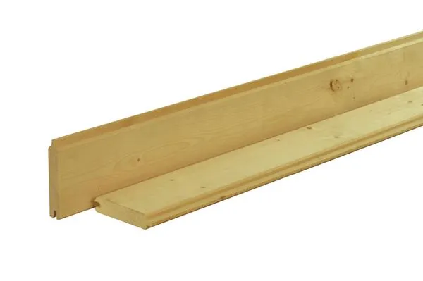 Blokhutprofiel vuren geïmpregneerd 2,8x14 cm (werkend 13,3cm)