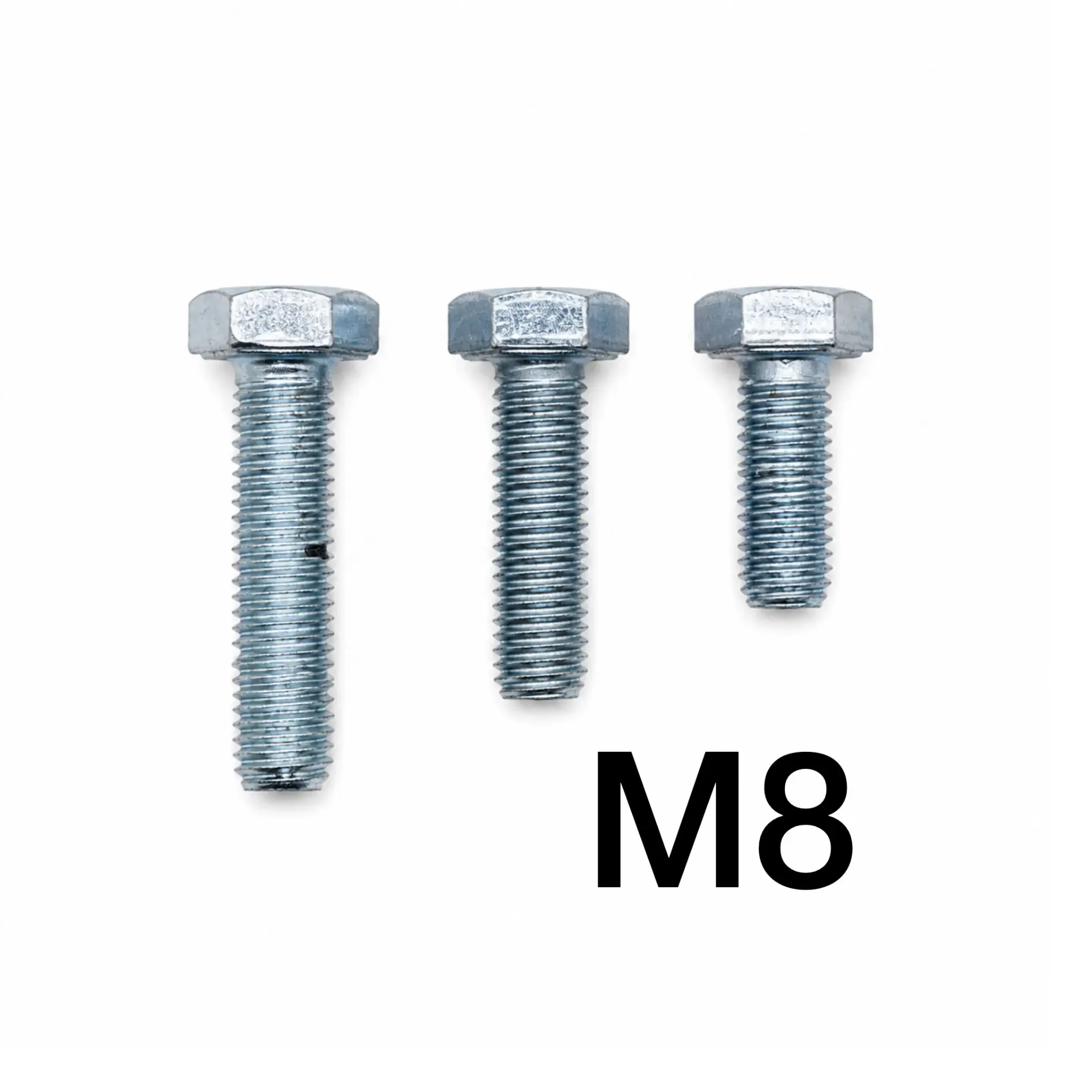Zeskant bout M8 per stuk (20 mm)