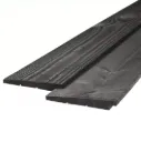 Zwart gedompeld Zweeds rabat Douglas 1,1-2,7x19,5 cm (17,5cm werkend)