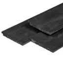 Zwart gespoten Zweeds rabat Douglas 1,1-2,7x19,5 cm (17,5cm werkend)