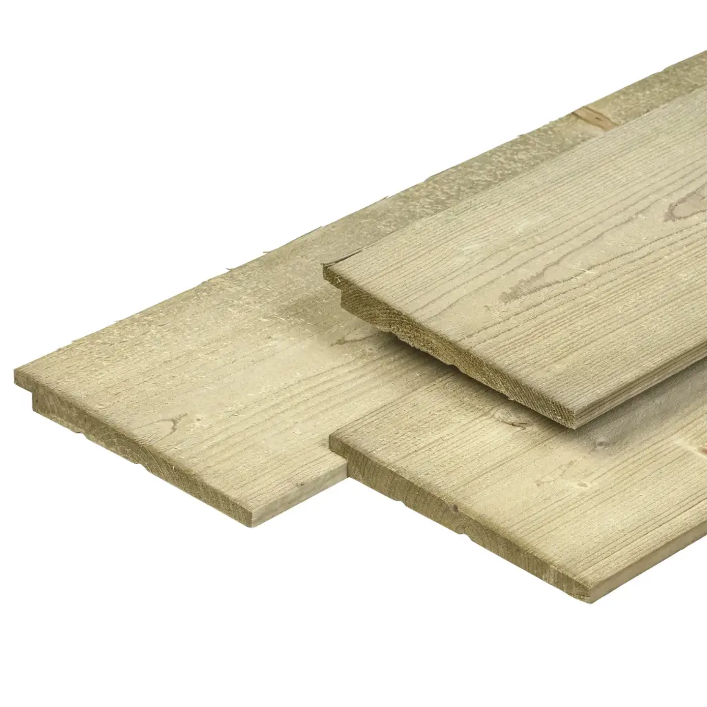 [P006667] Geïmpregneerd Zweeds rabat 1,1-2,2 x19,5 (17.3cm werkend) (300 cm)