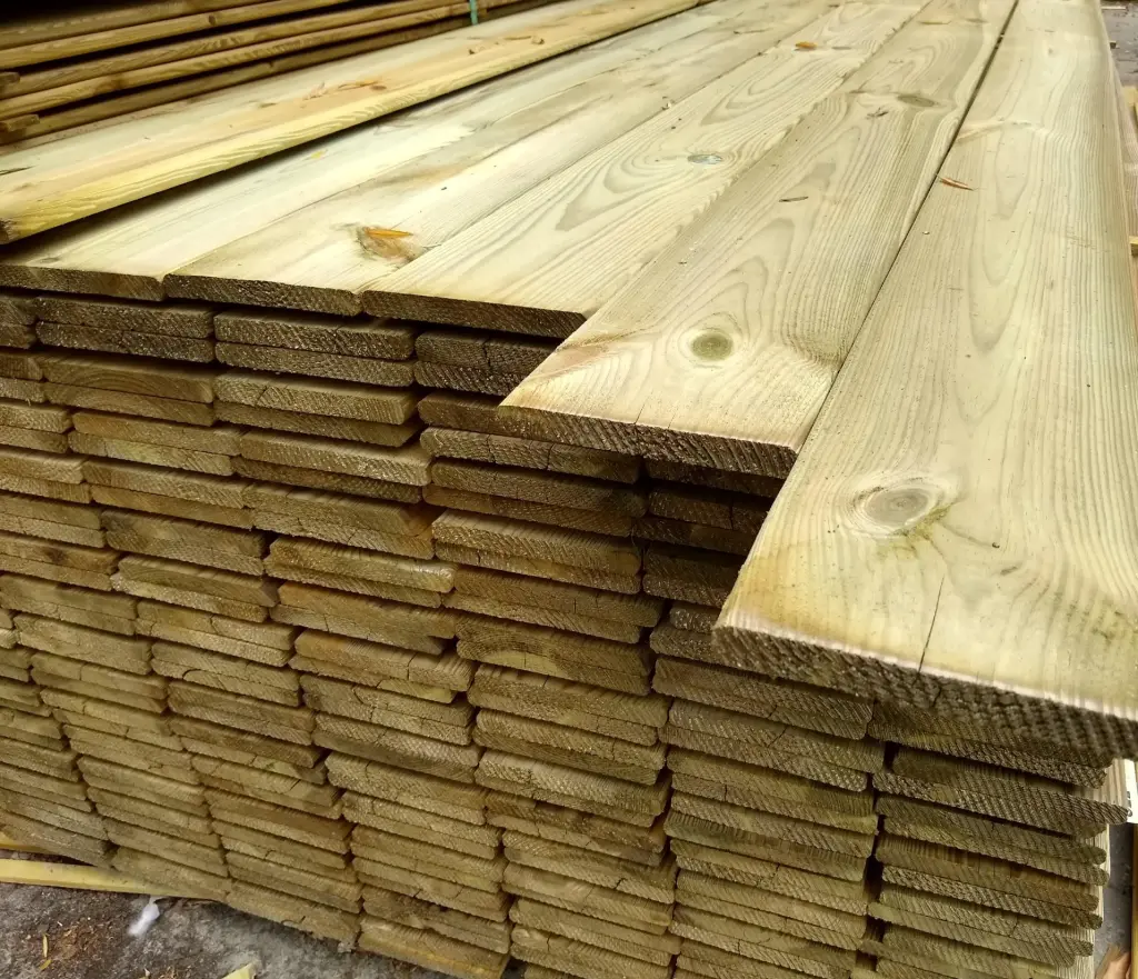 Actie plank grenen 1,6x14 cm