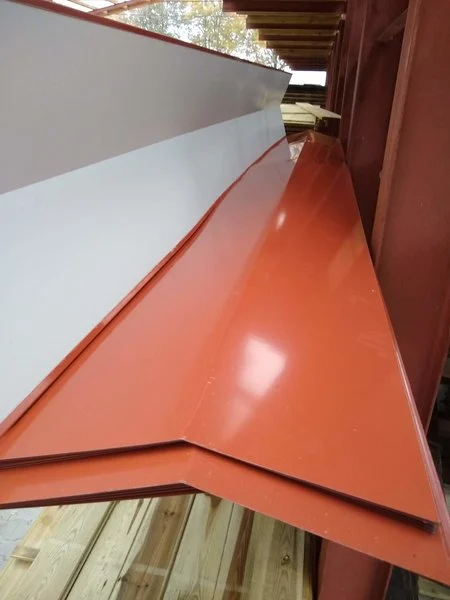 Dakpanplaat Nokstuk zetwerk terracotta - 300 cm 