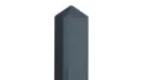 Betonpaal Geul 10x10 280 cm Piramidekop voor dubbele onderplaat (66 cm) Gecoat Antraciet