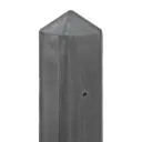 Betonpaal IJssel 10x10 280 cm Piramidekop voor enkele onderplaat Antraciet